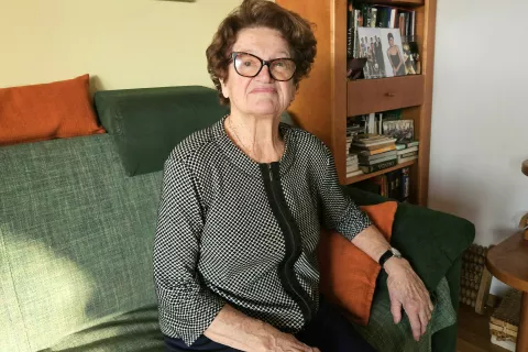 &Scaron;tefka Pavlin s Poličarjeve kmetije 80 let / Foto: Nika Topori&scaron;