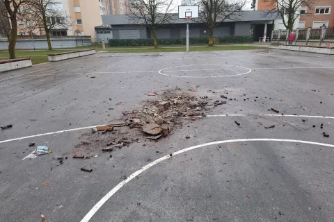 Vandalizem na Planini v Kranju / Foto: Fb/planina Kranj