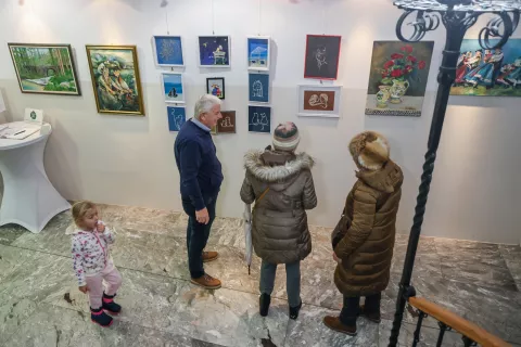 odprtje razstava Dru&scaron;tvo Lipa Domžale, galerija občine Kamnik / Foto: Tina Dokl