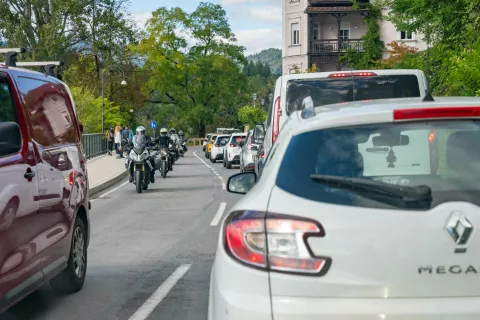 Cesta pri Mlinem Bled med obnovo / Foto: Nik Bertoncelj