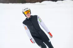 Smučarski skoki trening slovenska ženska in mo&scaron;ka reprezentanca Planica december 2025Na fotografiji Domen Prevc smučarski skakalec in svetovni rekorder / Foto: Nik Bertoncelj