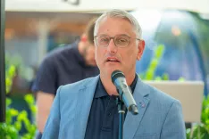 Odprtje po prenovi Jasna Chalet Resort Jezero Jasna Kranjska GoraMatjaž Han minister Ministrstvo za gospodarstvo turizem in &scaron;port / Foto: Nik Bertoncelj