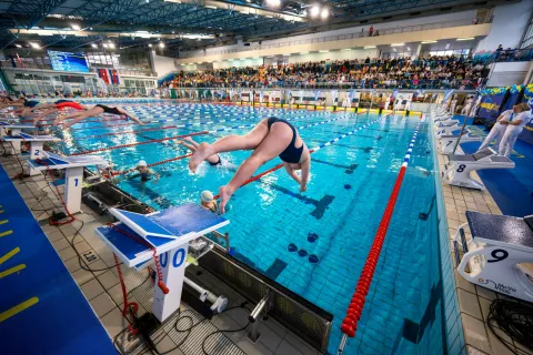 Plavalno tekmovanje 27. Bo&scaron;tjanov Dr. Fig 2026 v Kranju / Foto: Primož Pičulin