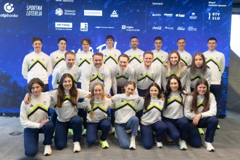 Srečanje z mediji in predstavitev slovenske zimsko olimpijske reprezentance pred odhodom na OI. Ljubljana, 27. 1. 2026 / Foto: Matic Zorman