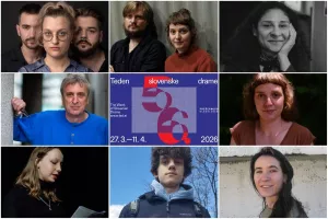 Avtorice in avtorji nominiranih del za nagrado Slavka Gruma in nagrado Zofke Kveder / Foto: Pre&scaron;ernovo Gledali&scaron;če