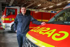 Andraž &Scaron;ifrer strokovni vodja in poveljnik GARS Kranj / Foto: Tina Dokl