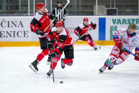 Hokejska tekma HDD Jesenice - HC GherdeinaJesenice 21.2.2026 / Foto: Nik Bertoncelj
