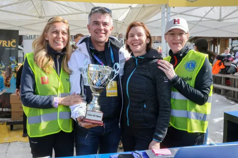 Lions Ski Open 2026 Kranjska gora z leve Karmen Vidmar, Gorazd Ocepek, Vida Kra&scaron;evec, Teja Podlipnik / Foto: Tina Dokl