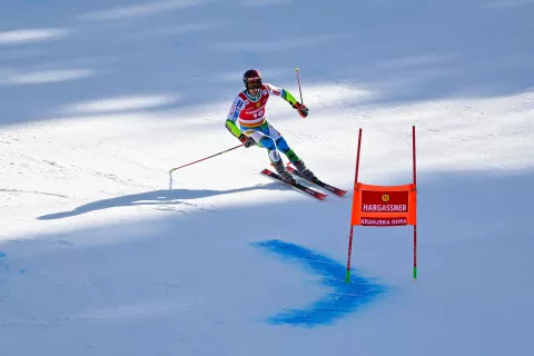 Svetovni pokal alpsko smučanje FIS 65. Pokal Vitranc 2026tekma veleslalom sobota 7. marec 2026Žan Kranjec alpski smučar &scaron;portnik Slovenija / Foto: Nik Bertoncelj
