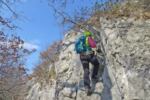 Vstopni del v ferato Bruno Biondi. / Foto: Jelena Justin