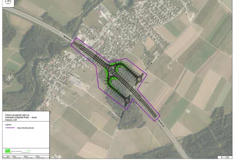 Državni prostorski načrt za avtocestni priključek Kranj sever / Foto: Ministrstvo Za Infrastrukturo