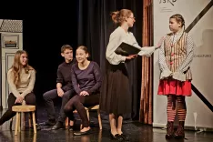 V &Scaron;kofji Loki je v začetku marca potekalo območno srečanje otro&scaron;kih gledali&scaron;kih skupin. / Foto: Janez Jocif