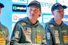 novinarska reprezentanca skoki LJ Anže Lani&scaron;ek / Foto: Tina Dokl