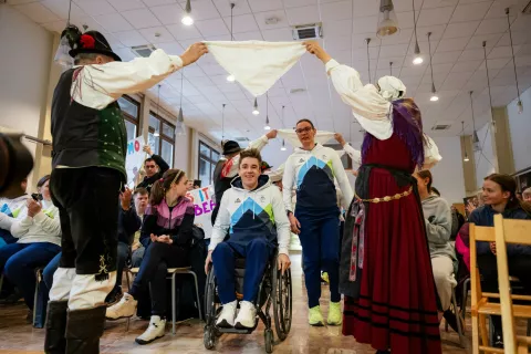 Na Jesenicah prisrčen sprejem za Tabeo in Jerneja