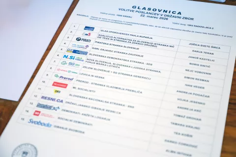 Volitve v državni zbor 2026 predčasno glasovanje občina Radovljica / Foto: Tina Dokl