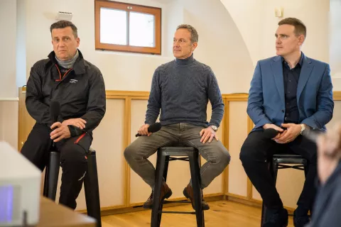 Drive, Anatomija vožnje: Jan Jolič, Andrej Brglez, Bo&scaron;tjan Kop / Foto: Ale&scaron; Senožetnik