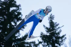 Nik Heberle na leto&scaron;njem državnem prvenstvu v Planici / Foto: Peter Ko&scaron;enina