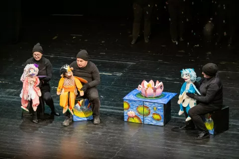 Dramski festival Gimnazija Jesenice 24.2.2026TEATER PROF. predstava ZLATOKRIL / Foto: Nik Bertoncelj