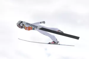 Nika Prevc je v Planici poletela do &scaron;tiridesete zmage v karieri. / Foto: Peter Ko&scaron;enina