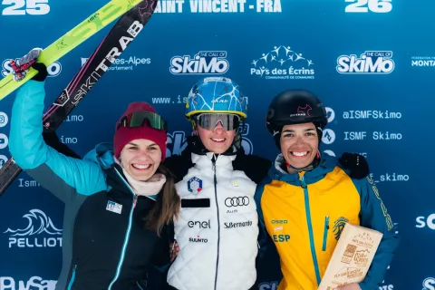 Klara Velepec je postala mladinska svetovna podprvakinja v vzponu. Druga je bila Italijanka Silvia Boscacci, tretja pa &Scaron;panka Aina Garreta Farr&uacute;s. / Foto: Ismf