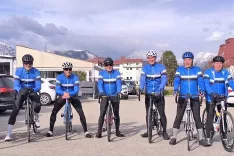 Glasovi kolesarji: začetek v vetru in mrazu / Foto: Slavko Zupanc