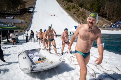 Luža 2026 na letalnici v Planici / Foto: Primož Pičulin