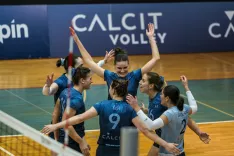 Kamničanke so zmagale že v prvi tekmi polfinala in se s skupnim izidom 2 : 0 uvrstile v finale. / Foto: Jan Ur&scaron;ič