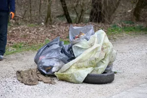 čistilna akcija očistimo Kranj 2026 smeti taborniki krajani Kokrica  / Foto: Tina Dokl