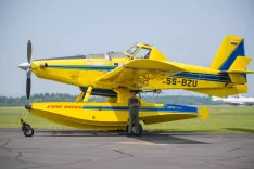 Dogodek ob koncu projekta Nakup letal za ga&scaron;enje Air Tractor na voja&scaron;ki plo&scaron;čadi letali&scaron;ča Ljubljana / Foto: Primož Pičulin