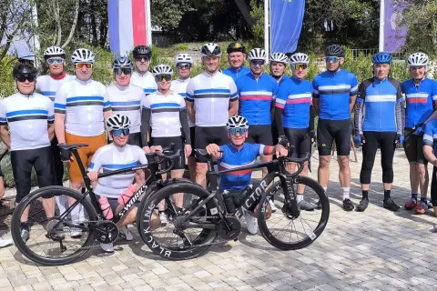 Glasovi kolesarji v Istri / Foto: Slavko Zupanc