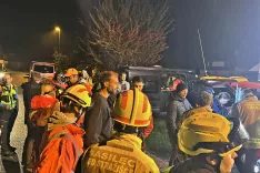 Iskalna akcija za izsleditev pogre&scaron;anega enajstletnika v Kranju / Foto: Pu Kranj