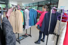 izmenjevalnica rabljena oblačila Radovljica / Foto: Tina Dokl