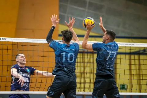 Kamničani so proti Ljubljančanom izgubili vse tri nize. / Foto: Jan Ur&scaron;ič