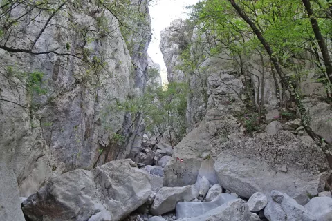 Kanjon Male Paklenice je ozek in neturističen, mestoma adrenalinski. / Foto: Jelena Justin