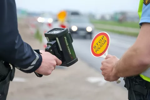 policija nadzor prometa merjenje hitrosti hitrost alkotest / Foto: Tina Dokl