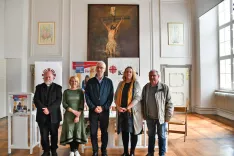 Sodelujoči na predstavitvi dobrodelne akcije Pomagajmo preživeti in živeti / Foto: Slovenska Karitas