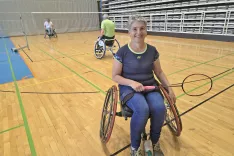 Mojci Debeljak parabadminton pomeni tudi pomemben del rehabilitacije. / Foto: Maja Bertoncelj
