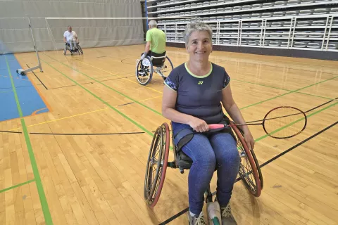 Mojci Debeljak parabadminton pomeni tudi pomemben del rehabilitacije. / Foto: Maja Bertoncelj