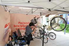Brezplačni servis kolesa / Foto: Tit Ko&scaron;ir