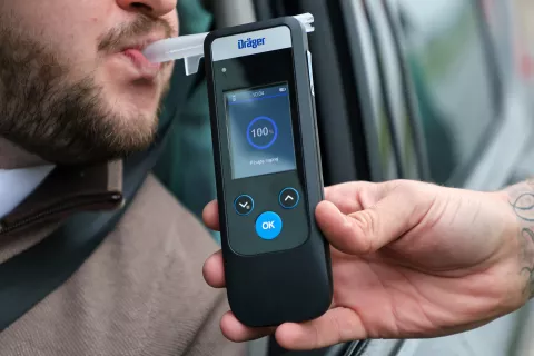 policija nadzor prometa merjenje hitrosti hitrost alkotest / Foto: Tina Dokl