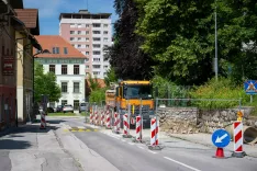 Obnova ceste mimo gimnazije