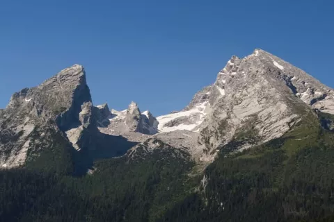 Pogled na Watzmann z razglednika nad Berchtesgadnom. / Foto: Jelena Justin