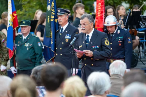 Proslava ob dnevu državnosti JeseniceTrg Toneta Čufarja Jesenice, 18. junij 2026slavnostni govornik Ivan Hočevar predsednik PVD Sever Gorenjska / Foto: Nik Bertoncelj