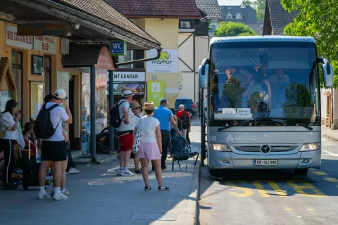 Avtobusna postaja BledBled, 27. maj 2026 / Foto: Nik Bertoncelj