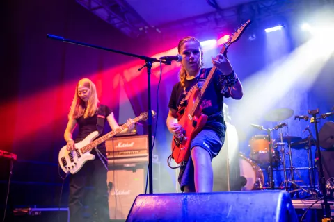 Koncert neuveljavljenih skupin na Tedenu mladih 2026 v Kranju / Foto: Primož Pičulin