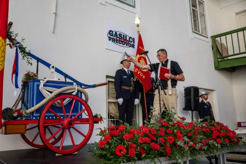 Slavnostna parada prostovoljnega gasilskega dru&scaron;tva Preddvor ob 130 letnici delovanja / Foto: Primož Pičulin