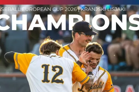 Kranjski lisjaki so dosegli enega največjih uspehov v zgodovini kluba. / Foto: Zveza za baseball in softball Slovenije