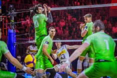 Slovenska odbojkarska reprezentanca je na domačem turnirju lige narodov odigrala zadnjo tekmo proti Italiji. / Foto: Daniel Novaković/STA