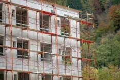 Gradnja ceste in blokov OPPN Partizan Jesenice / Foto: Nik Bertoncelj