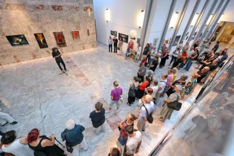 Mrk razstava del 27 kolonija Iveta &Scaron;ubica, Sokolski dom &Scaron;kofja Loka / Foto: Tina Dokl